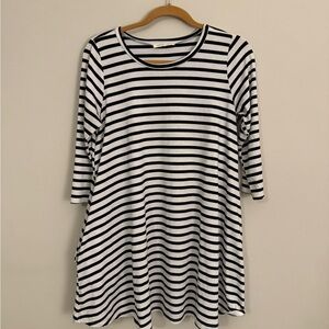 Newbury Kustom Navy and White Striped Top